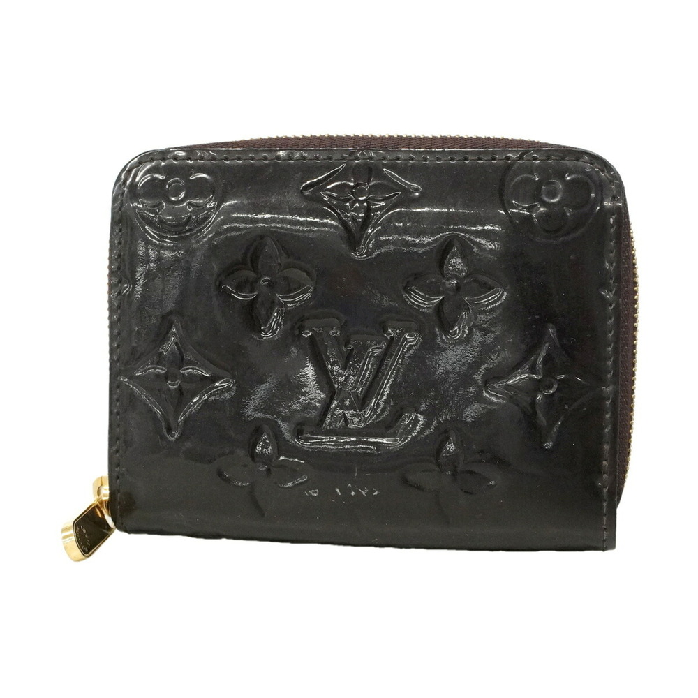 Louis Vuitton Vernis Zippy Coin Purse M93607 Amarante Women's Wallet/Coin Case